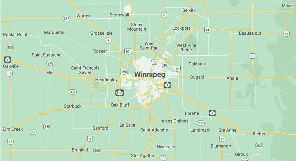 Winnipeg City Map