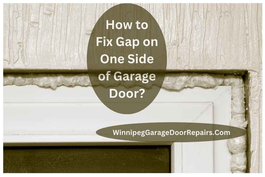 How to Fix Gap on One Side of Garage Door