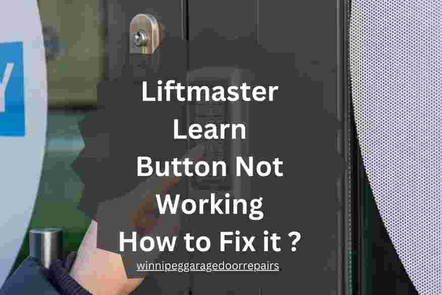 Liftmaster Learn Button not working