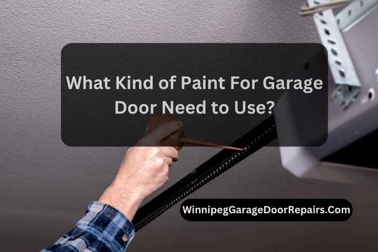What Kind of Paint For Garage Door Need to Use?