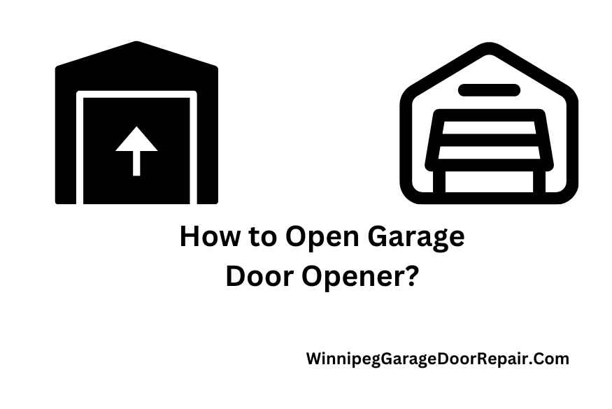 how to open garage door opener