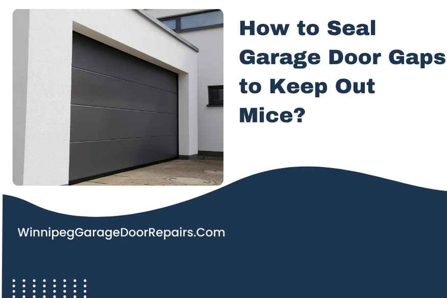 How to Seal Garage Door Gaps to Keep Out Mice?